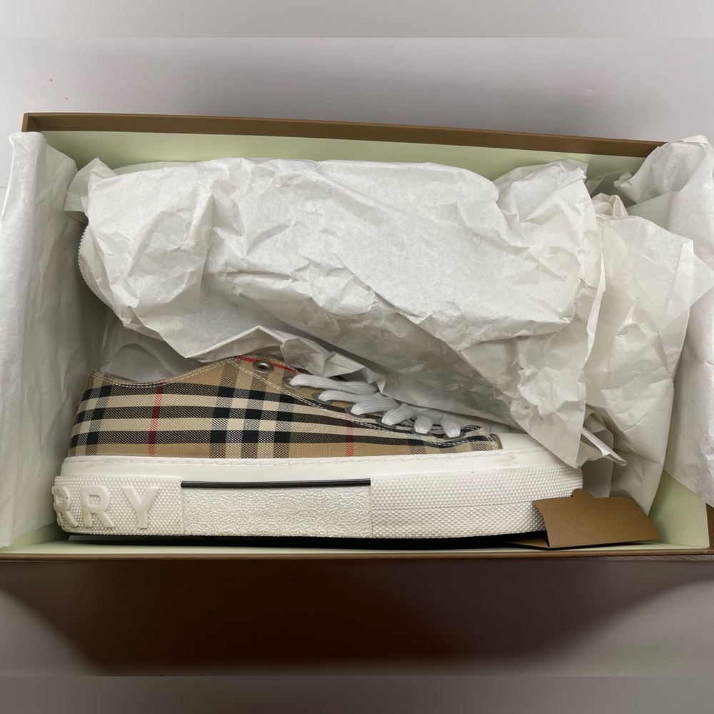 Burberry Checkered Canvas Sneakers